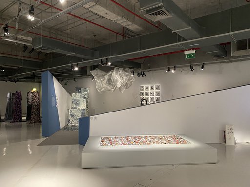 Interior view of a temporary exhibition at the Garage Gallery