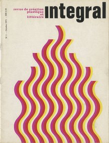 Cover of Integral magazine, n°1, October 1971. Design by Mohamed Melehi. Mohamed Melehi Estate.