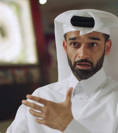 Video still of His Excellency Hassan Al Thawadi