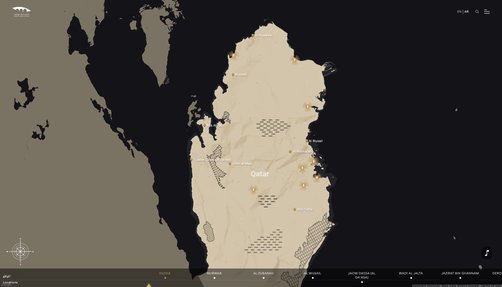 NMoQ explorer platform archaeological and heritage map interface