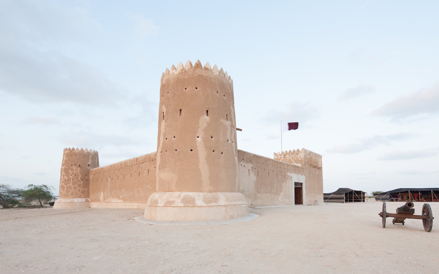 A side view of Al Zubarah Fort